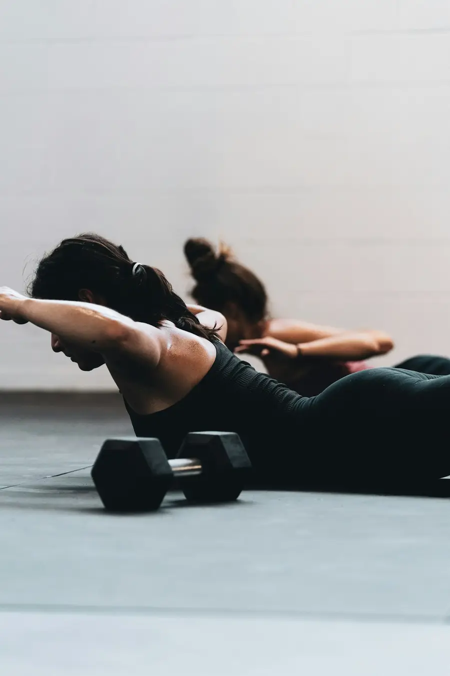 Aula de pilates em dupla
